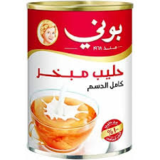 بوني حليب مبخر كامل الدسم 385ملي 